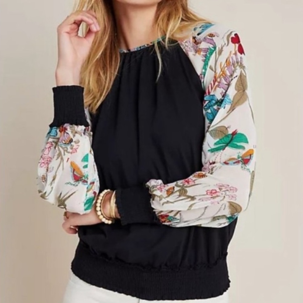 Anthropologie Tiny Dawn Smocked Top